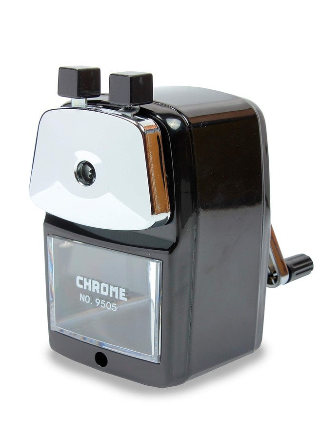 كروم 9505 - مبراة أقلام رصاص بهيكل معدني، كبيرة (أسود) - Image 1